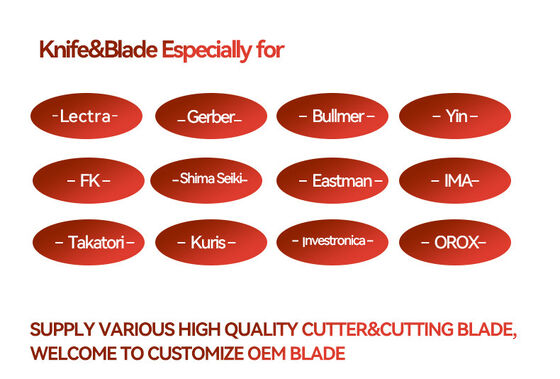 801227 doube holes Blade For Lectra 296*8.5*2.4mm Knife for Vector 5000 high speed material